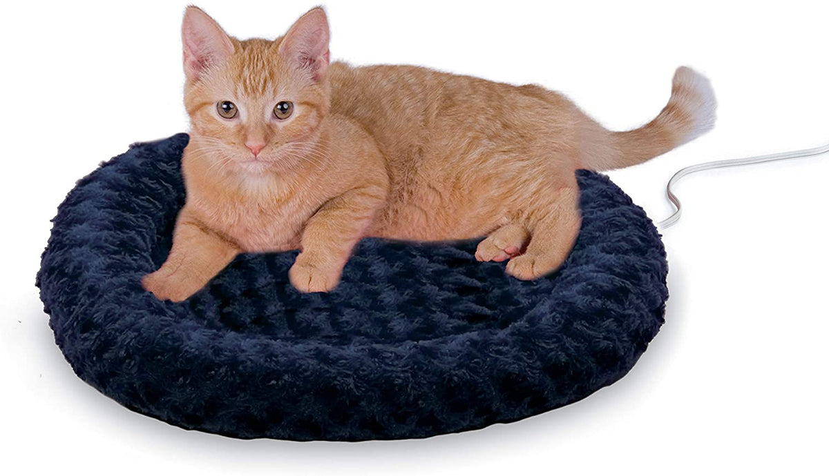 K&H Thermo-Kitty Fashion Splash Indoor Heated Cat Bed, Safety Certified