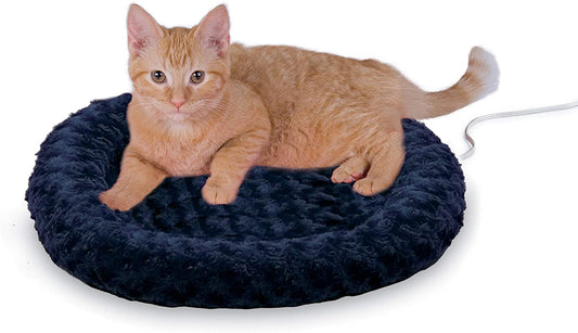 K&H Thermo-Kitty Fashion Splash Indoor Heated Cat Bed, Safety Certified