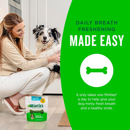 Mint Dental Chews for Medium Breeds (25-50 lbs) - 17 Count