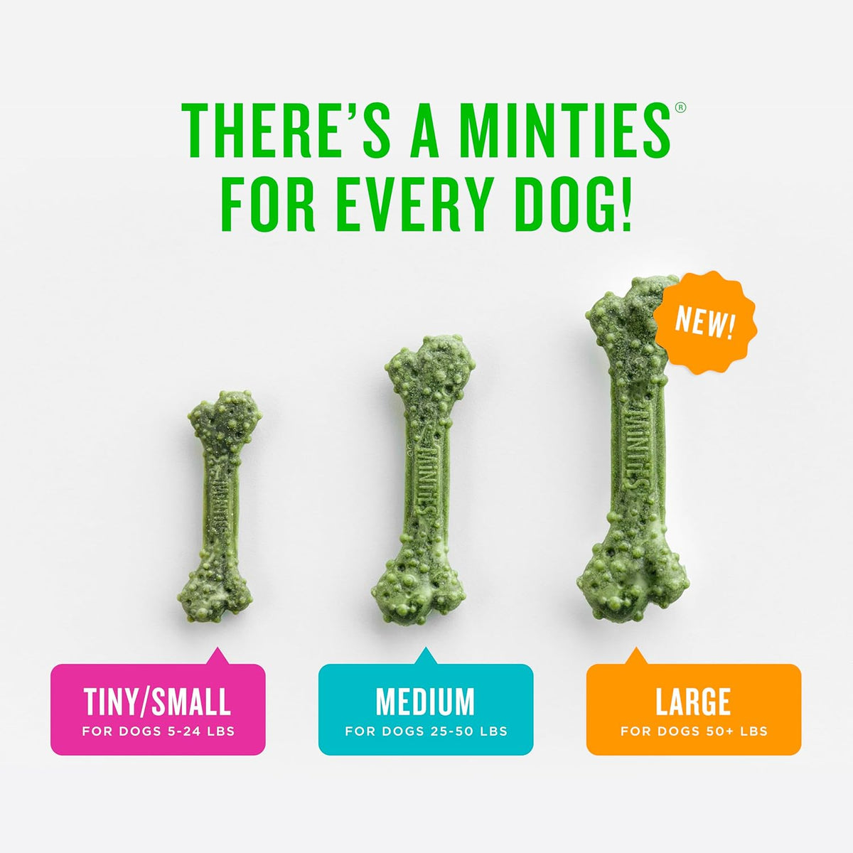 Mint Dental Chews for Medium Breeds (25-50 lbs) - 17 Count