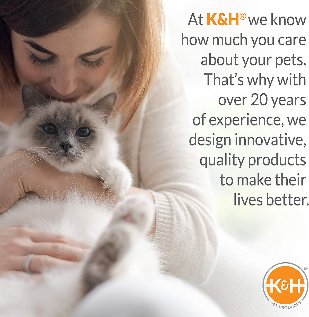 K&H Thermo-Kitty Fashion Splash Indoor Heated Cat Bed, Safety Certified
