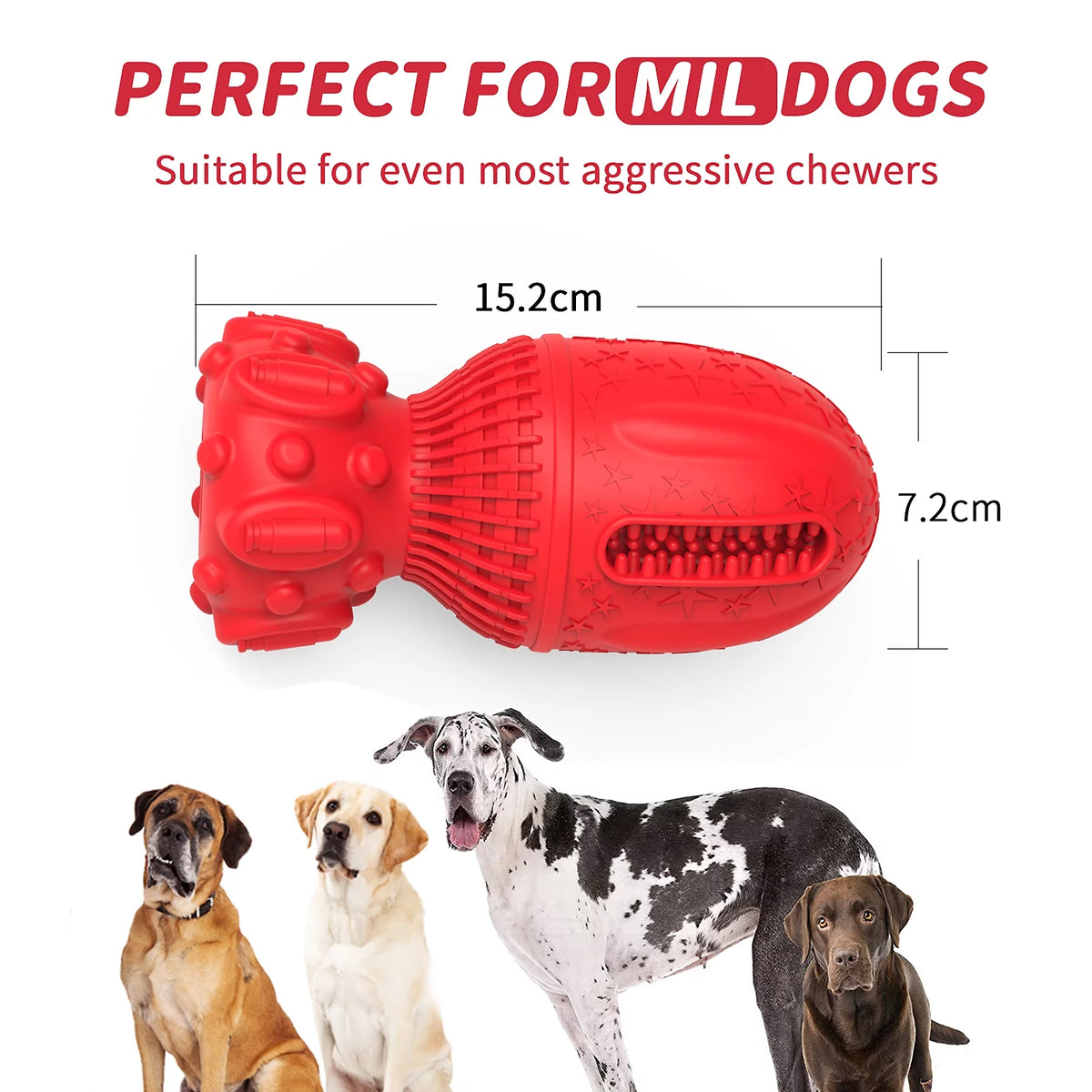Durable Interactive Squeaky Toy for Medium to Large Dogs - Clearance Item, Random Color Selection
